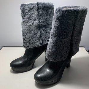 Black Ugg Heel Boots